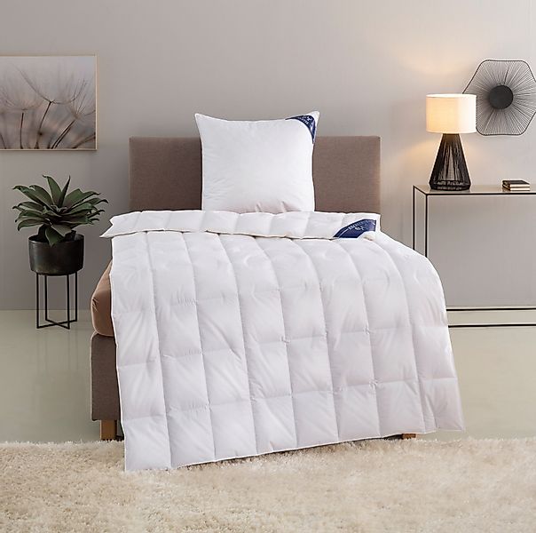 Excellent Daunenbettdecke + 3-Kammer-Kopfkissen Bettdecken-Set Zürich, günstig online kaufen