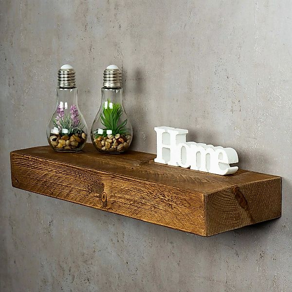 Levandeo® Wandregal, levandeo Wandregal Holz Massiv günstig online kaufen