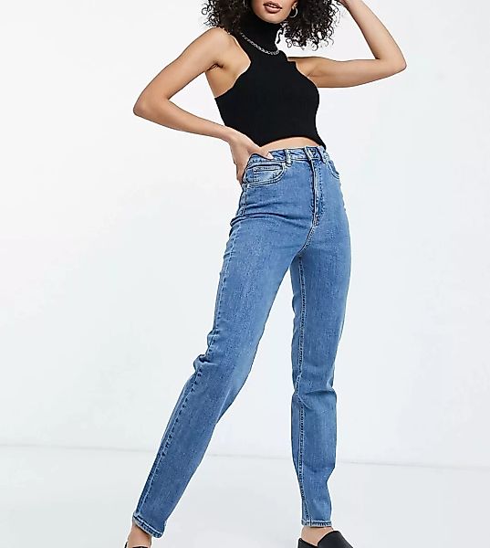 ASOS DESIGN Tall – Farleigh – Schmal geschnittene Mom-Jeans mit hohem Bund günstig online kaufen