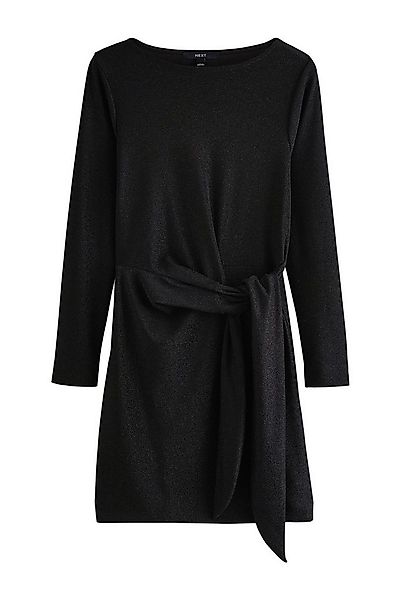 Next Minikleid Glitzerndes Minikleid mit Bindegürtel (1-tlg) günstig online kaufen