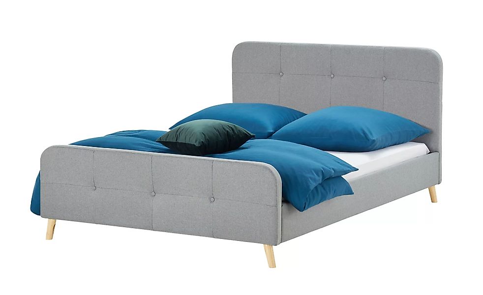 Polsterbett - grau - 146 cm - 96 cm - 208 cm - Betten > Doppelbetten - Möbe günstig online kaufen