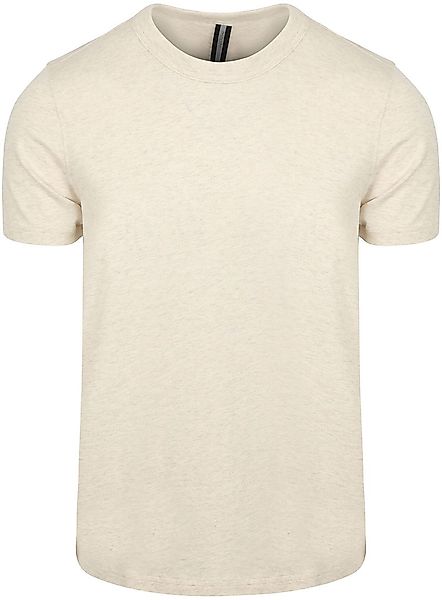 Profuomo T-Shirt Ecru Melange - Größe M günstig online kaufen