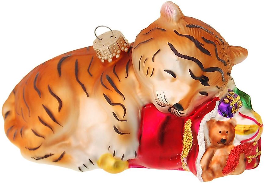Krebs Glas Lauscha Christbaumschmuck Glasornament Babytiger, mundgeblasen, günstig online kaufen