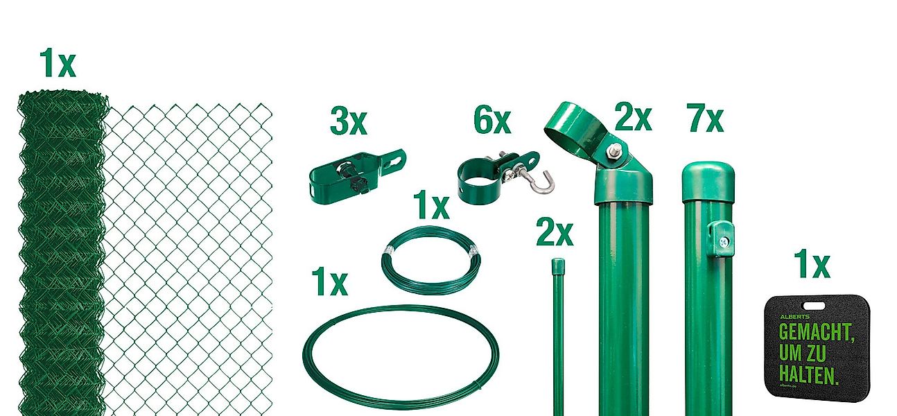 Alberts Maschendrahtzaun, (Set), Höhe: 80 - günstig online kaufen