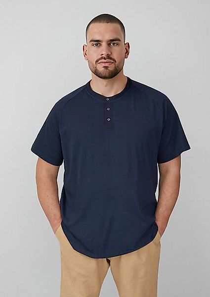 s.Oliver Kurzarmshirt Henley-T-Shirt mit Garment Dye und Kontrast-Details günstig online kaufen