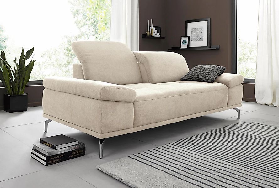 Home affaire 3-Sitzer "Caluna" mit Sitztiefen- und Kopfteilverstellung günstig online kaufen