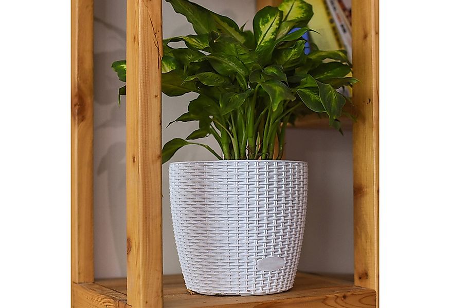 HTI-Living Blumentopf Blumentopf Hydro Ø 21cm 2er Set Nessa Weiß (Set, 2 St günstig online kaufen