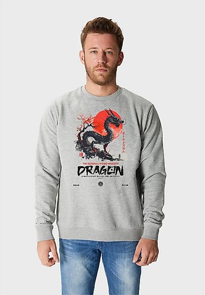 Oldskull Sweatshirt Asian Dragon Spirit Graphic mit fernöstlichem Motivprin günstig online kaufen