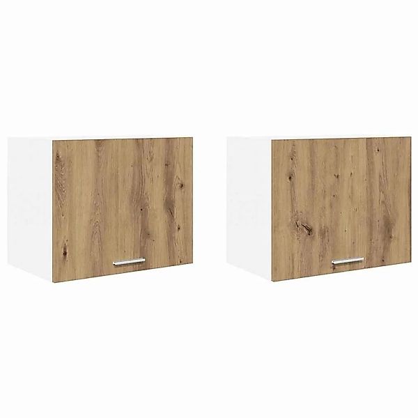 vidaXL Hängeschrank 2 Stk Artisan-Eiche und Weiß 50 x 31 x 40 cm 884161 günstig online kaufen