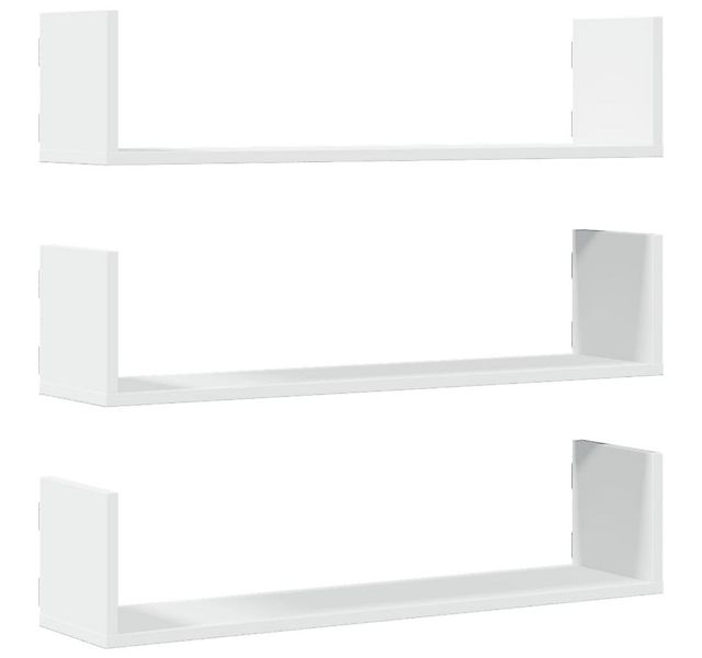 vidaXL Regal Wandregale 3 Stk. Weiß 80x18x18 cm Holzwerkstoff, 1-tlg. günstig online kaufen