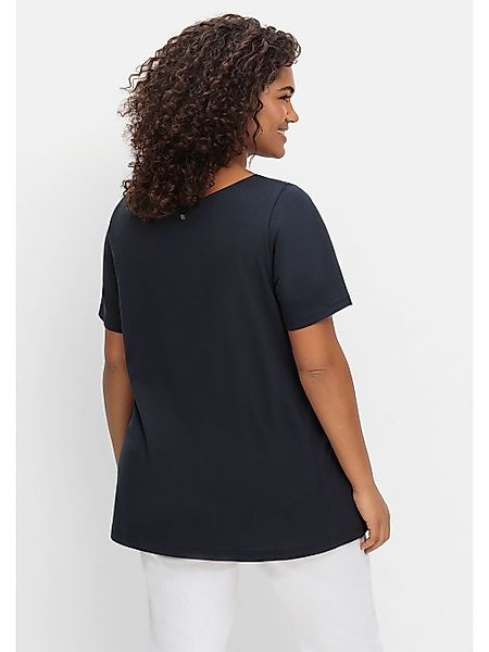 Sheego T-Shirt "Große Größen", mit Flügelärmeln und Karree-Ausschnitt günstig online kaufen