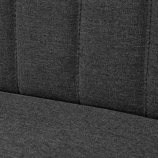 Sofa Stoff 117 X 55,5 X 77 Cm Dunkelgrau günstig online kaufen