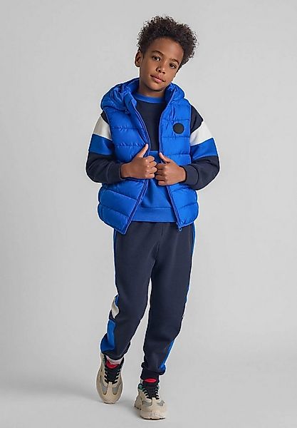 MINOTI Steppweste Weste mit Badge und Kapuze zum Abnehmen  (2y-14y) günstig online kaufen