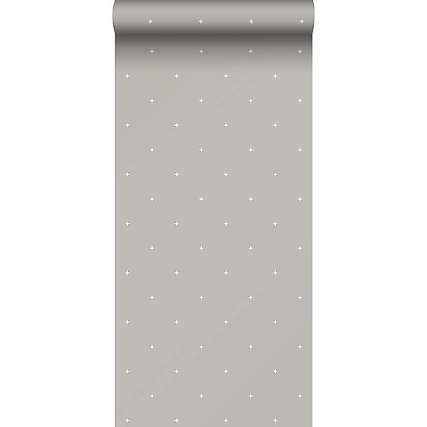 Sanders & Sanders Tapete Blumen Taupe Und Weiß 53 Cm X 10 M - 640413 günstig online kaufen