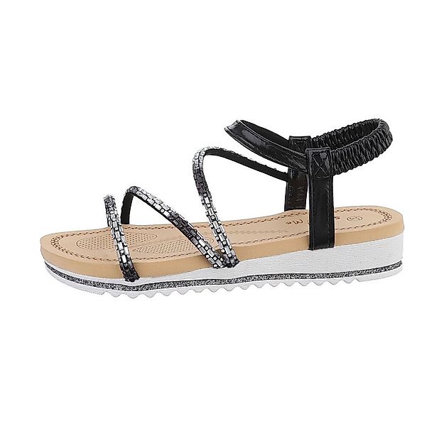 Ital-Design Damen Freizeit Riemchensandalette (85960205) Keilabsatz/Wedge K günstig online kaufen