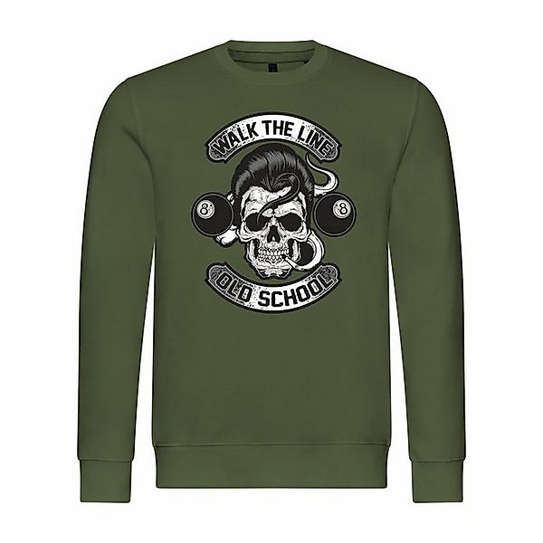 deinshirt Rundhalspullover Herren Pullover Walk the line Mit Print Motiv, G günstig online kaufen