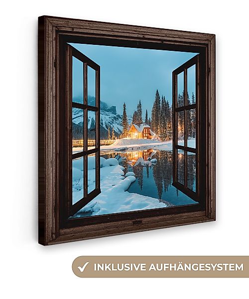 OneMillionCanvasses® Leinwandbild Durchblick - Winter - günstig online kaufen