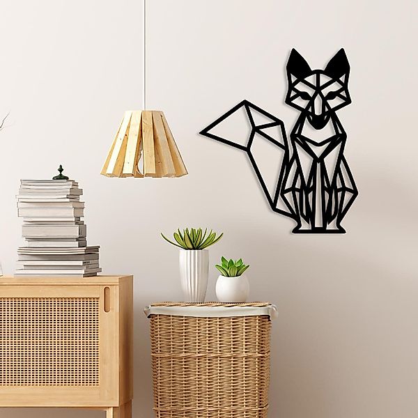 Namofactur Wanddekoobjekt Wandtattoo Fuchs Geometrisch, Wanddeko günstig online kaufen