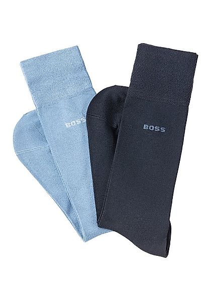 BOSS Businesssocken 2P RS Bamboo 1027 (Packung, 2-Paar) mit Strickbündchen günstig online kaufen