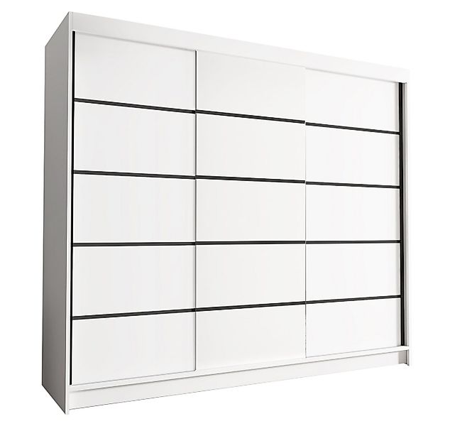 Sofnet Kleiderschrank Davos VII (mit Schiebetüren und Kleiderstange) Schweb günstig online kaufen