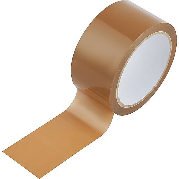 Packbandabroller mit Packband Braun 66 m x 50 mm günstig online kaufen