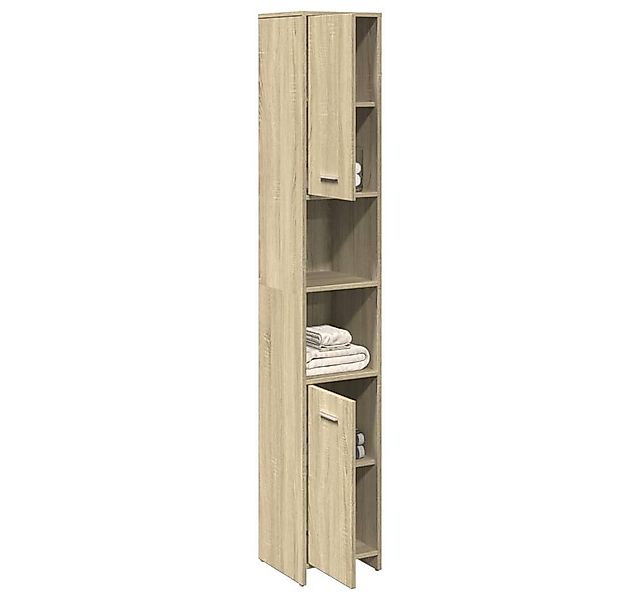 vidaXL Schrankmodule Badezimmerschrank Sonoma-Eiche 30x30x183,5 cm Holzwerk günstig online kaufen