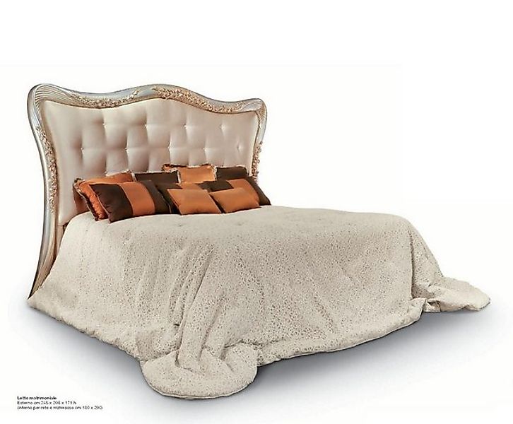 JVmoebel Bett Bett Doppelbett Chesterfield Stoff Luxus Betten Holz Schlafzi günstig online kaufen