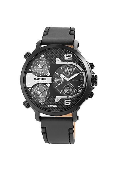 Raptor Limited Quarzuhr Maxx mit Echtlederband, günstig online kaufen