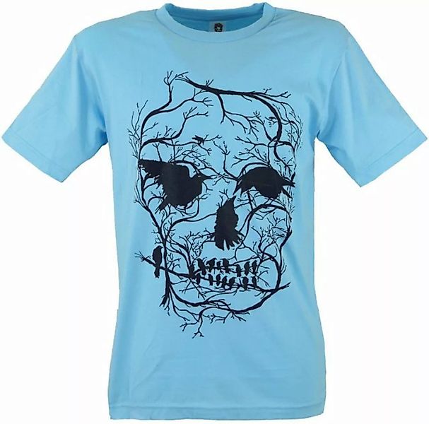 Guru-Shop T-Shirt Fun Retro Art T-Shirt - Krähen alternative Bekleidung günstig online kaufen