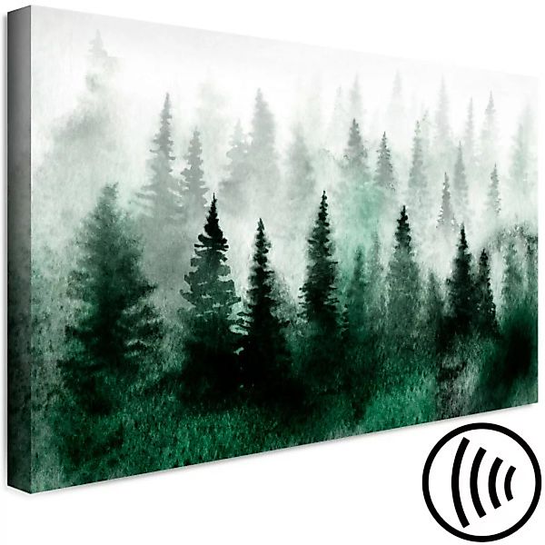 Wandbild Scandinavian Foggy Forest (1 Part) Wide XXL günstig online kaufen