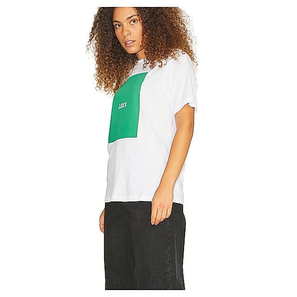 Jjxx Amber Relaxed Every Square Kurzarm T-shirt M Bright White / Print Joll günstig online kaufen