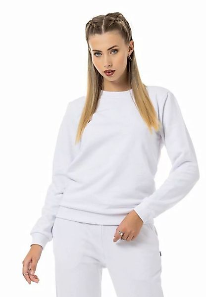 RedBridge Sweatshirt Rundhals Pullover Weiß L Premium Qualität günstig online kaufen