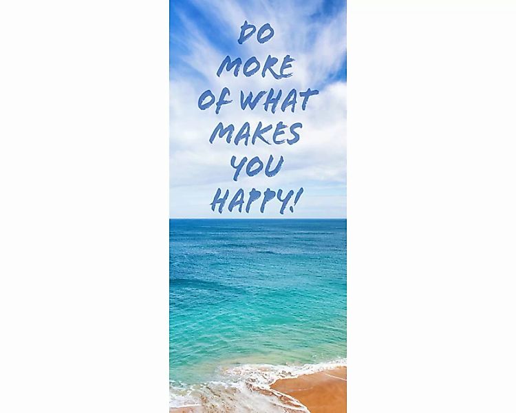 Trtapete "Make you happy" 0,91x2,11 m / selbstklebende Folie günstig online kaufen