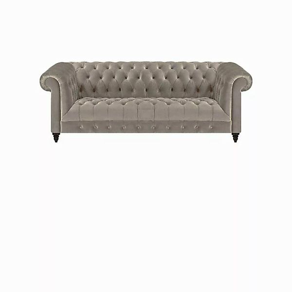 JVmoebel Chesterfield-Sofa Wohnzimmer Luxus Set 2tlg Grau Einrichtung Polst günstig online kaufen