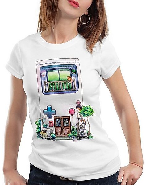 style3 T-Shirt Game Mansion pixel boy 8bit japan haus game boy retro gamer günstig online kaufen