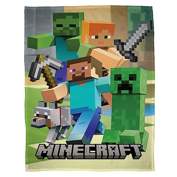 Kinderdecke Super flauschige Minecraft Kuscheldecke "Detail" günstig online kaufen
