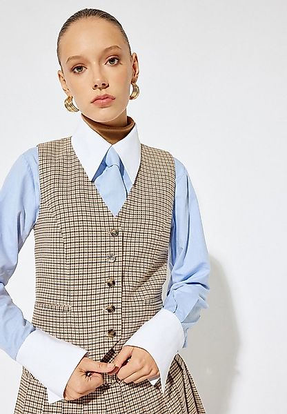 Koton Anzugweste V-Kragen Regular günstig online kaufen