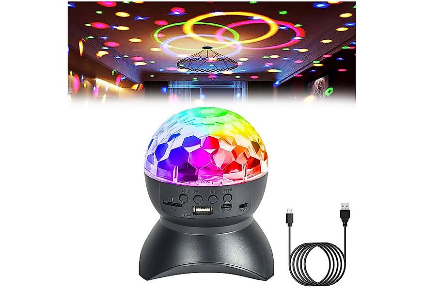 MUPOO LED Discolicht LED Discokugel DJ Licht,Bluetooth RGB Discolicht Party günstig online kaufen