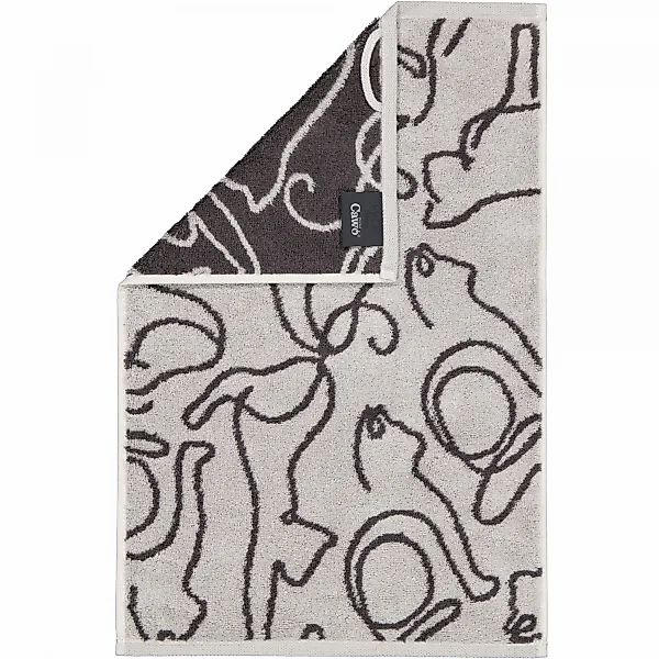 Cawö Handtücher CUTE CATS EDITION Cats 6264 - Farbe: platin/basalt - 70 - G günstig online kaufen