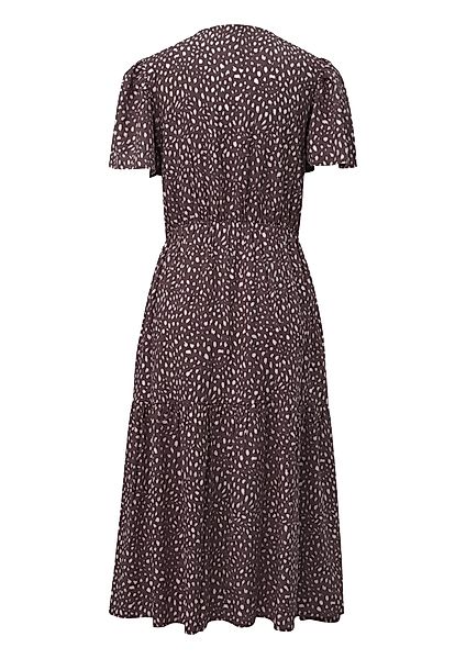 QS Minikleid Viskosekleid mit All-over-Print günstig online kaufen