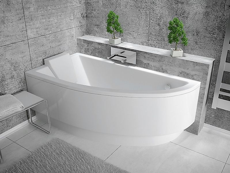 KOLMAN Badewanne Eckbadewanne Praktika 140x70, (Links/Rechts), günstig online kaufen
