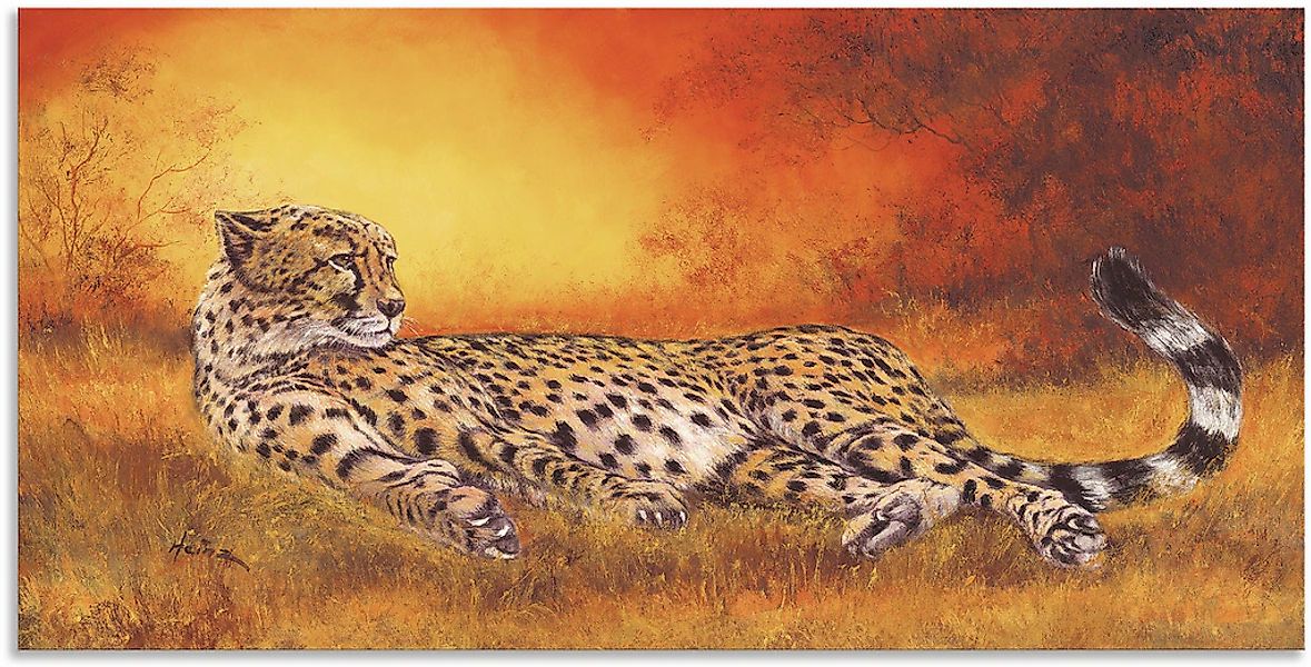 Artland Wandbild "Gepard" Geparden Bilder 1 Stk. tlg. als Alubild, Leinwand günstig online kaufen