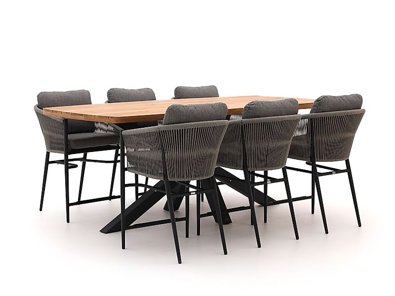 Bellagio Mineo/Induno Dänisch oval 220cm high Gartenmöbel-Set 7-Teilig günstig online kaufen