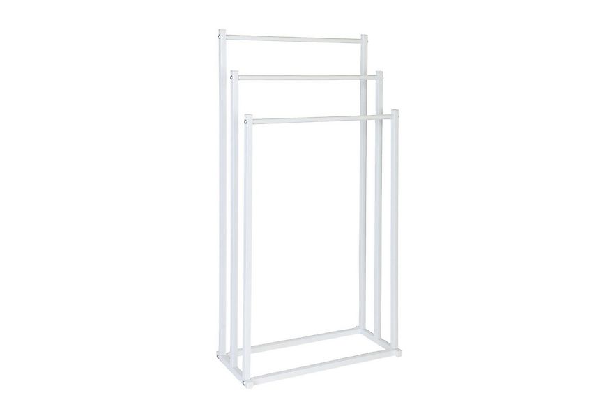 relaxdays Handtuchständer mit 3 Stange, weiß günstig online kaufen