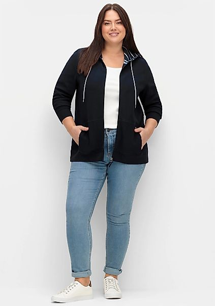 Sheego Shirtjacke "Sweatjacke" 1 Stk. tlg. günstig online kaufen