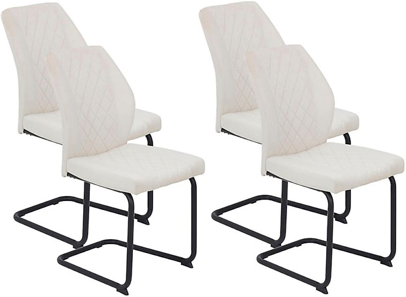 HELA Freischwinger »OSLO«, (Set), 4 St., Microfaser-Samtvelours, Freischwin günstig online kaufen