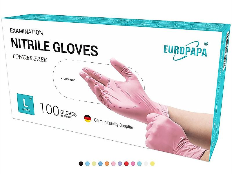 EUROPAPA Nitril-Handschuhe 500x Nitrilhandschuhe Einweghandschuhe (latexfre günstig online kaufen