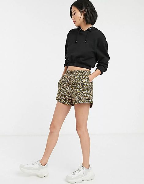 Soaked In Luxury – Shorts mit Blumenmuster, Kombiteil-Mehrfarbig günstig online kaufen