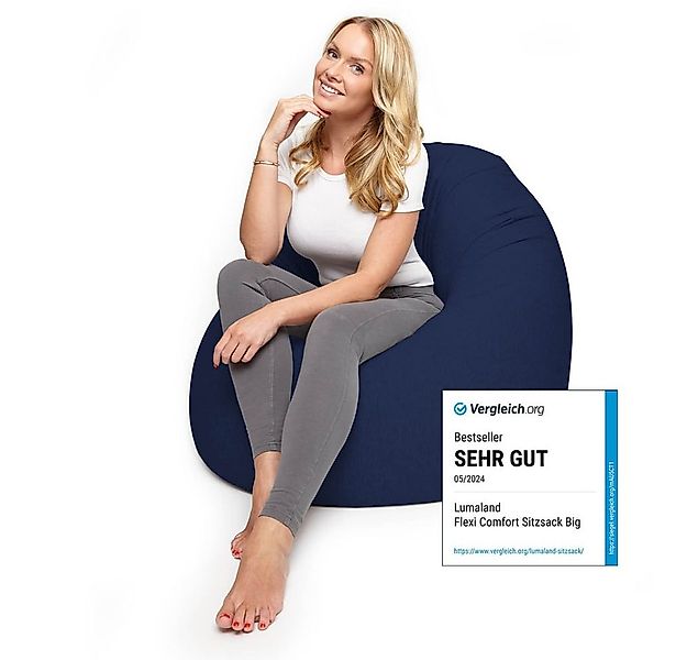 Lumaland Sitzsack Flexi Comfort, Bodenkissen Lounge 250l & 300l Bean Bag günstig online kaufen