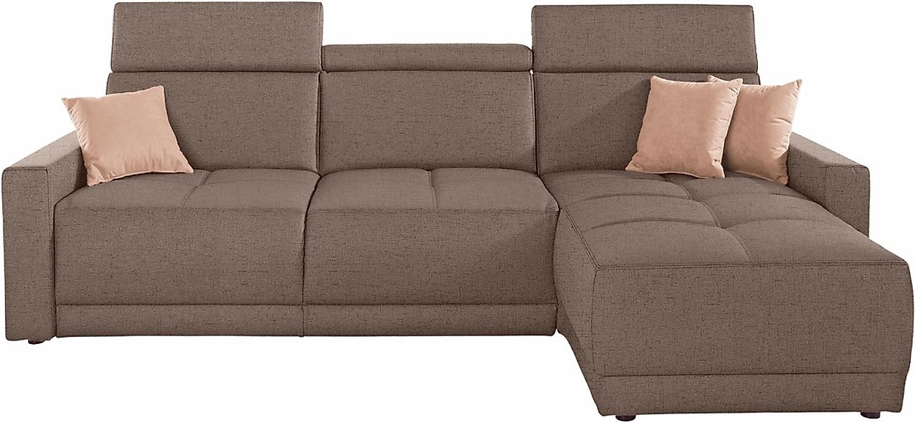 DOMO collection Ecksofa "Ava mit moderner Sitzheftung & toller Doppelnaht, günstig online kaufen